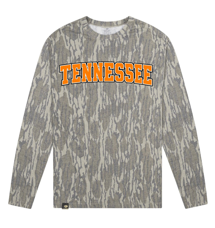 Adult Tennessee Mossy Oak Bottomland Washed Out Long-Sleeve Tee