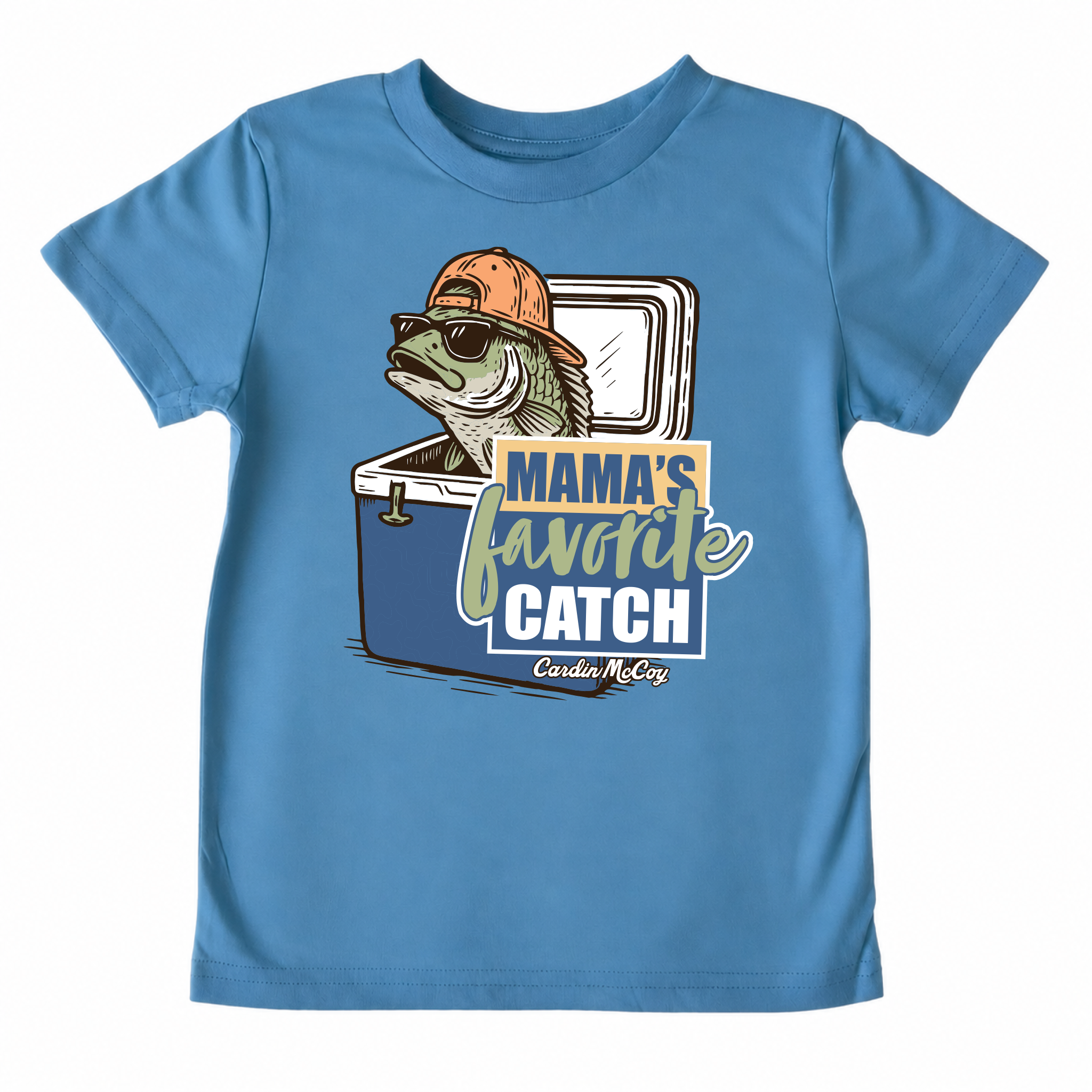 Kids' Mama's Favorite Catch Front Design Short-Sleeve Tee