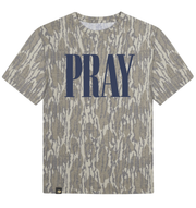 Youth Pray Mossy Oak Bottomland Washed Out Short-Sleeve Tee
