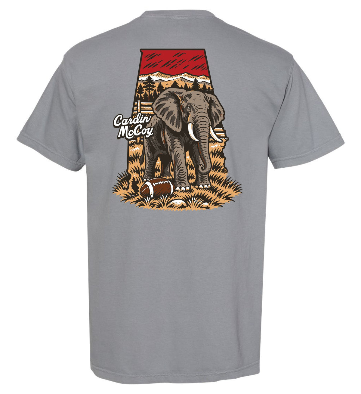 Adults' Tide Football Short-Sleeve Tee Short Sleeve T-Shirt Cardin McCoy Granite Adult Small Pocket