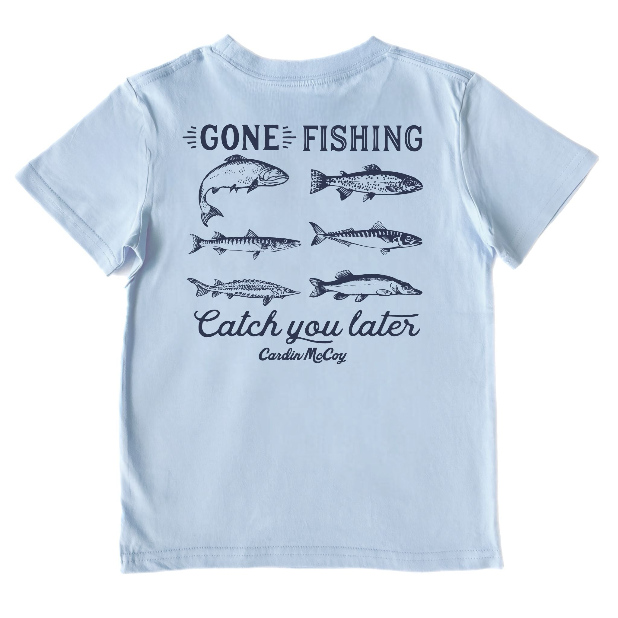 Boys' Catch You Later Performance Short-Sleeve Tee Short Sleeve T-Shirt Cardin McCoy Blue Sky XXS (2/3) No Pocket