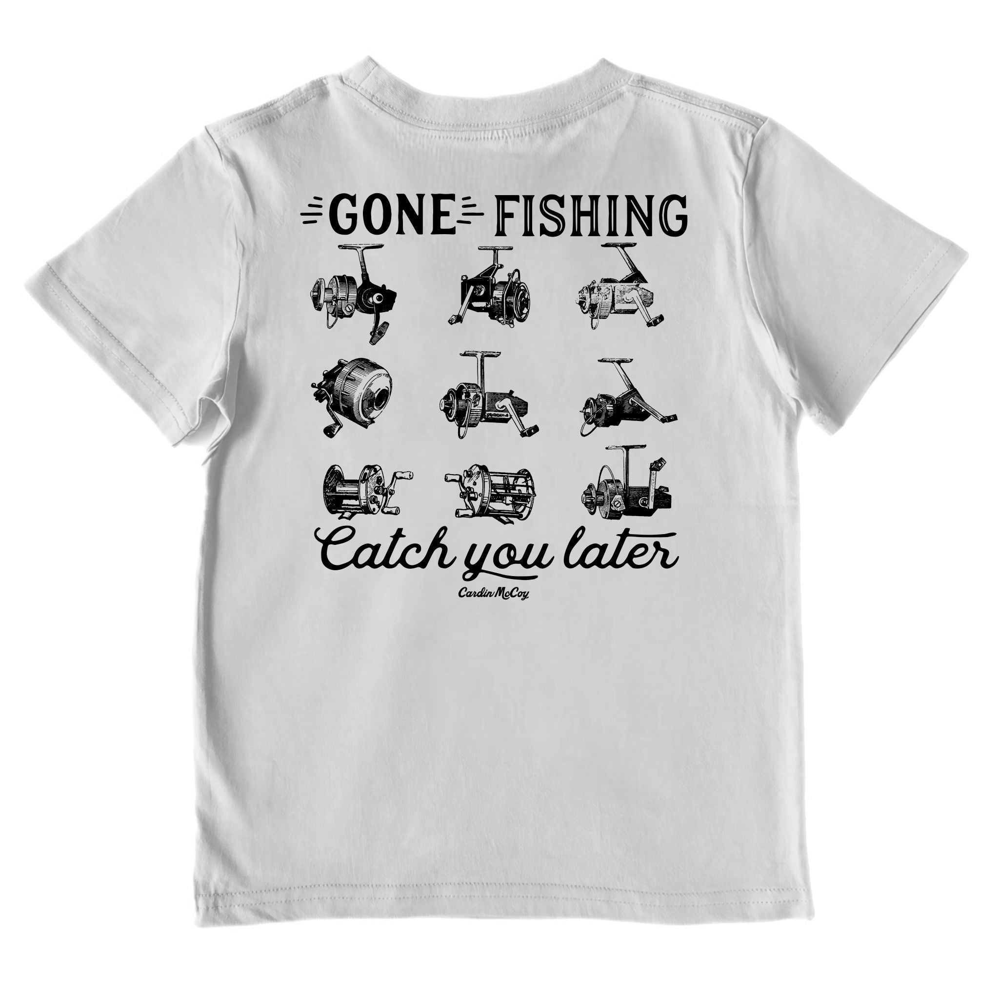 Boys' Catch You Later (Reels) Performance Short-Sleeve Tee Short Sleeve T-Shirt Cardin McCoy Gray Mist XXS (2/3) No Pocket