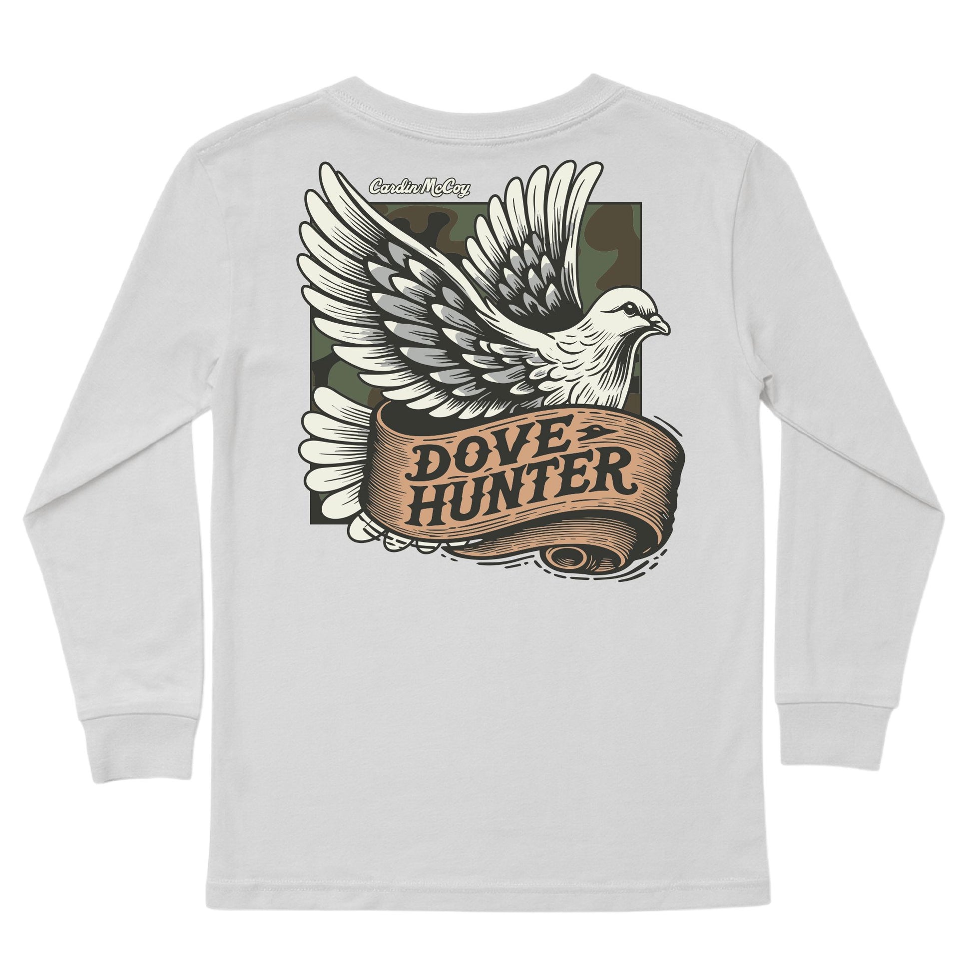 Boys' Dove Hunter Long-Sleeve Tee Long Sleeve T-Shirt Cardin McCoy Ice Gray XXS (2/3) Pocket