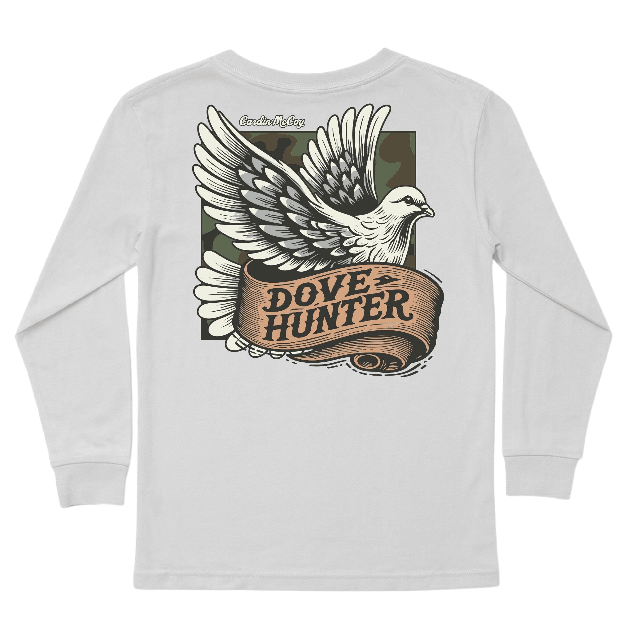 Boys' Dove Hunter Long-Sleeve Tee Long Sleeve T-Shirt Cardin McCoy Ice Gray XXS (2/3) Pocket