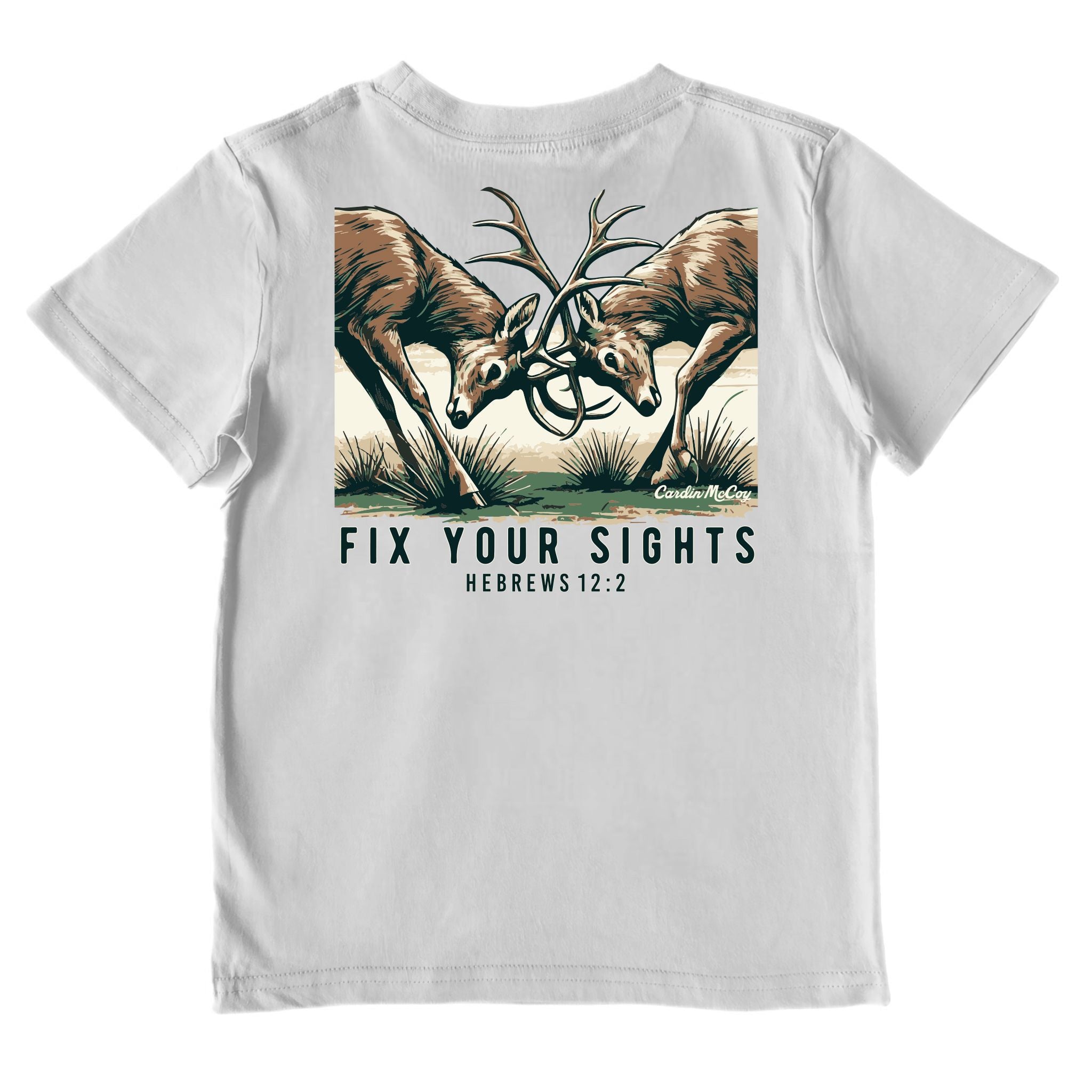 Boys' Fix Your Sights Performance Short-Sleeve Tee Short Sleeve T-Shirt Cardin McCoy Gray Mist XXS (2/3) Performance