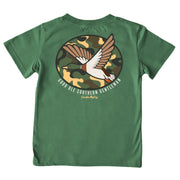 Boys' Good Ole Southern Gentleman Short-Sleeve Tee Short Sleeve T-Shirt Cardin McCoy Dark Olive XXS (2/3) Pocket