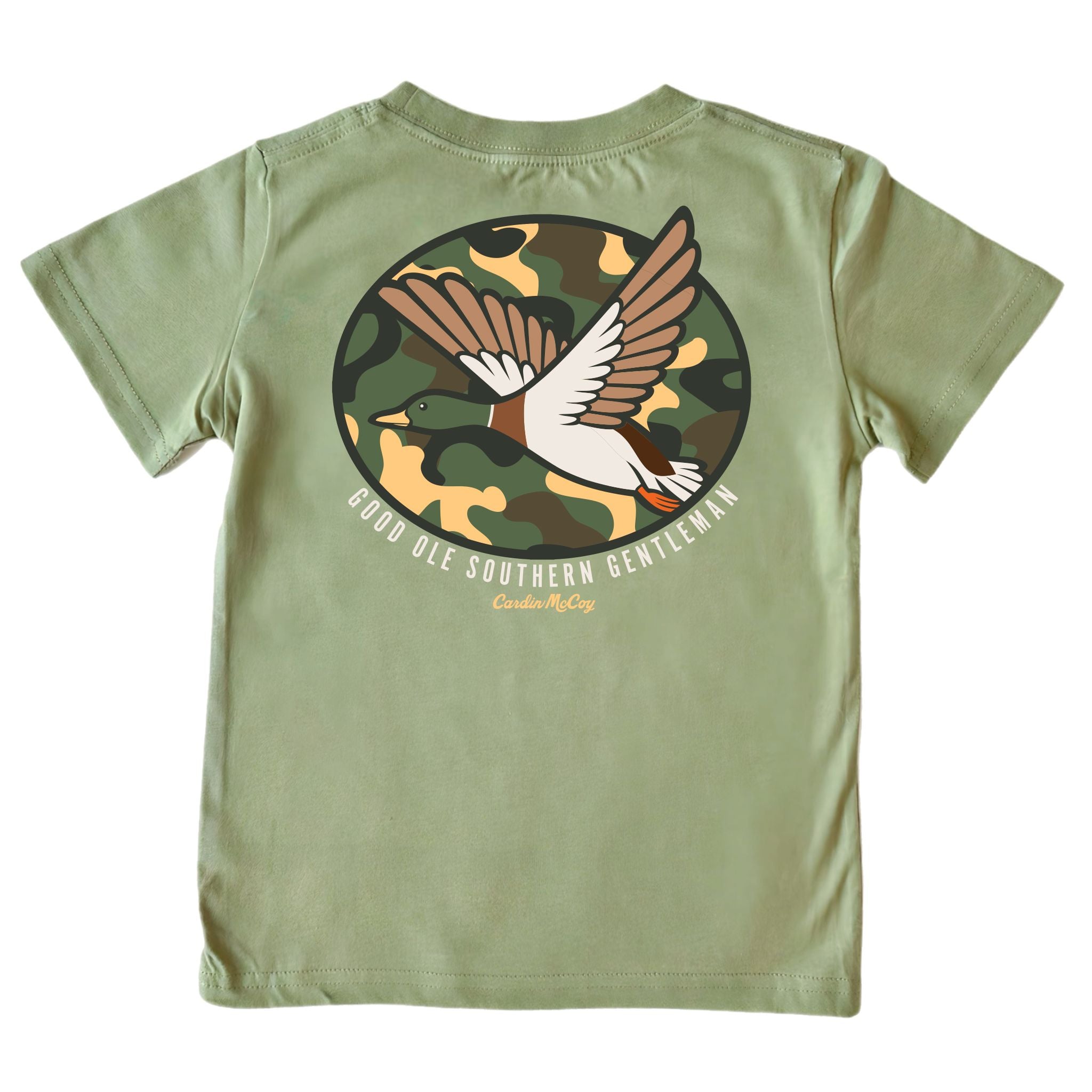 Boys' Good Ole Southern Gentleman Short-Sleeve Tee Short Sleeve T-Shirt Cardin McCoy Light Olive XXS (2/3) Pocket