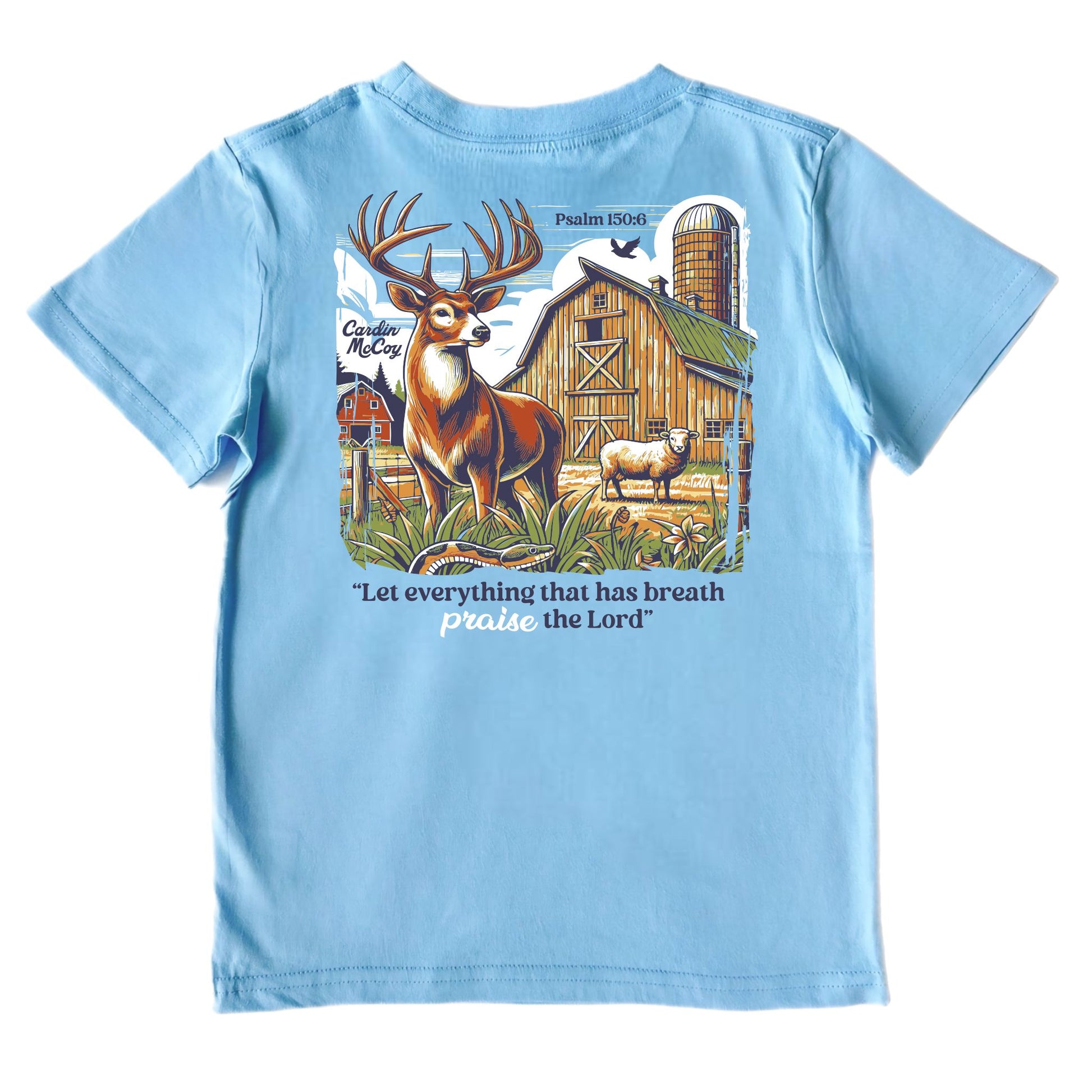 Boys' Let Everything Short-Sleeve Tee Short Sleeve T-Shirt Cardin McCoy Light Blue XXS (2/3) Pocket