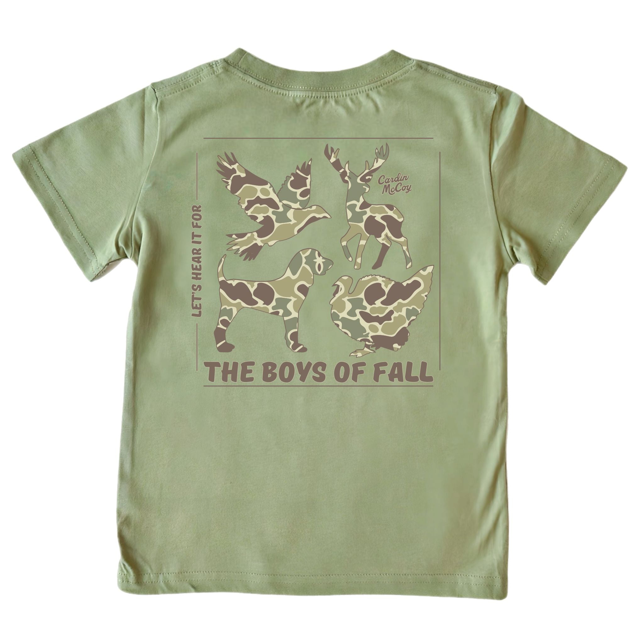 Boys' Let's Hear It Short-Sleeve Tee Short Sleeve T-Shirt Cardin McCoy Light Olive XXS (2/3) Pocket