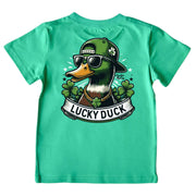 Boys' Lucky Duck Short-Sleeve Tee Short Sleeve T-Shirt Cardin McCoy Green XXS (2/3) Pocket