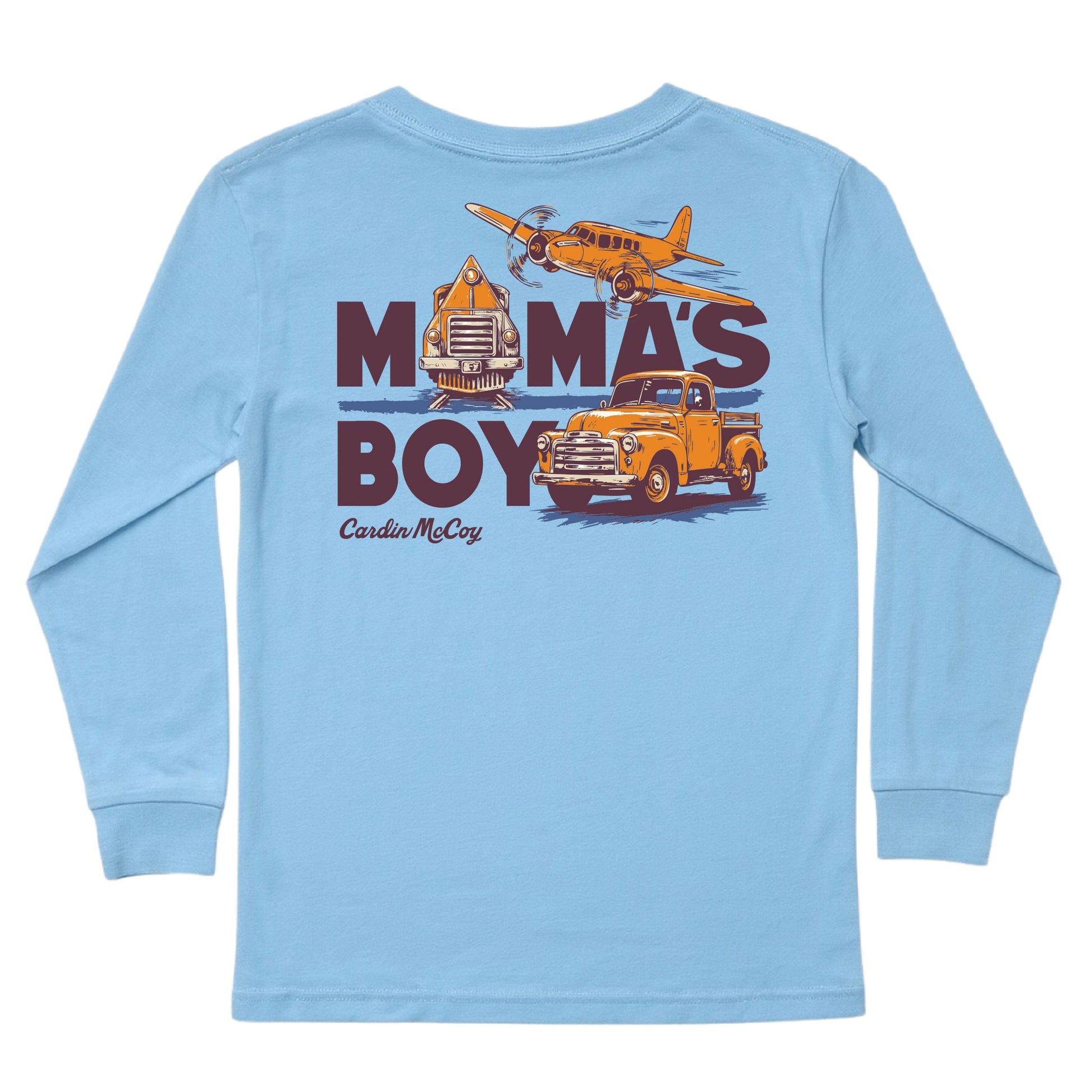 Boys' Mama's Boy Long-Sleeve Tee (Copy) Long Sleeve T-Shirt Cardin McCoy 