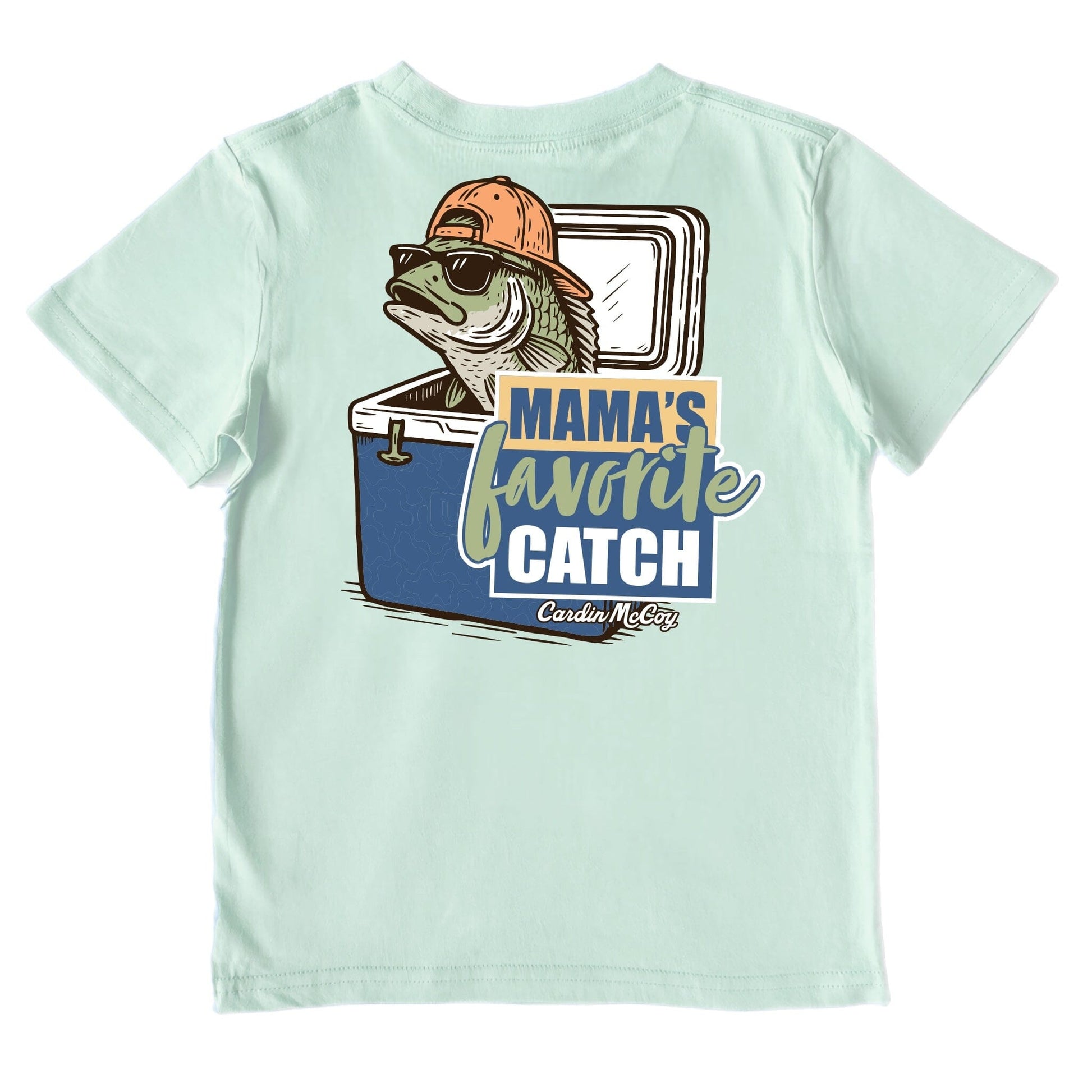 Boys' Mama's Favorite Catch Performance Short-Sleeve Tee Short Sleeve T-Shirt Cardin McCoy Surf Spray XXS (2/3) Performance