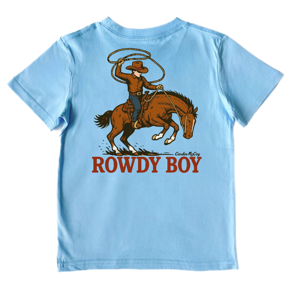 Boys' Rowdy Boy Short-Sleeve Tee Short Sleeve T-Shirt Cardin McCoy Light Blue XXS (2/3) No Pocket