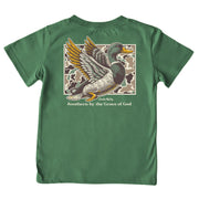 Boys' Southern By the Grace Short-Sleeve Tee Short Sleeve T-Shirt Cardin McCoy Dark Olive XXS (2/3) Pocket