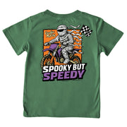 Boys' Spooky But Speedy Short-Sleeve Tee Short Sleeve T-Shirt Cardin McCoy Dark Olive XXS (2/3) Pocket