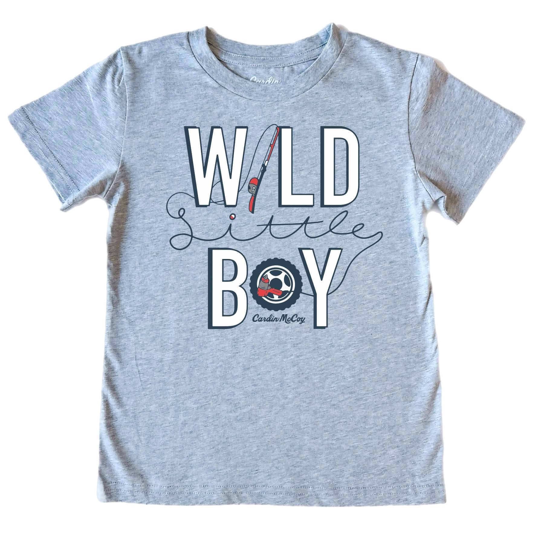 Boys' Wild Little Boy Front Short-Sleeve Tee Short Sleeve T-Shirt Cardin McCoy 
