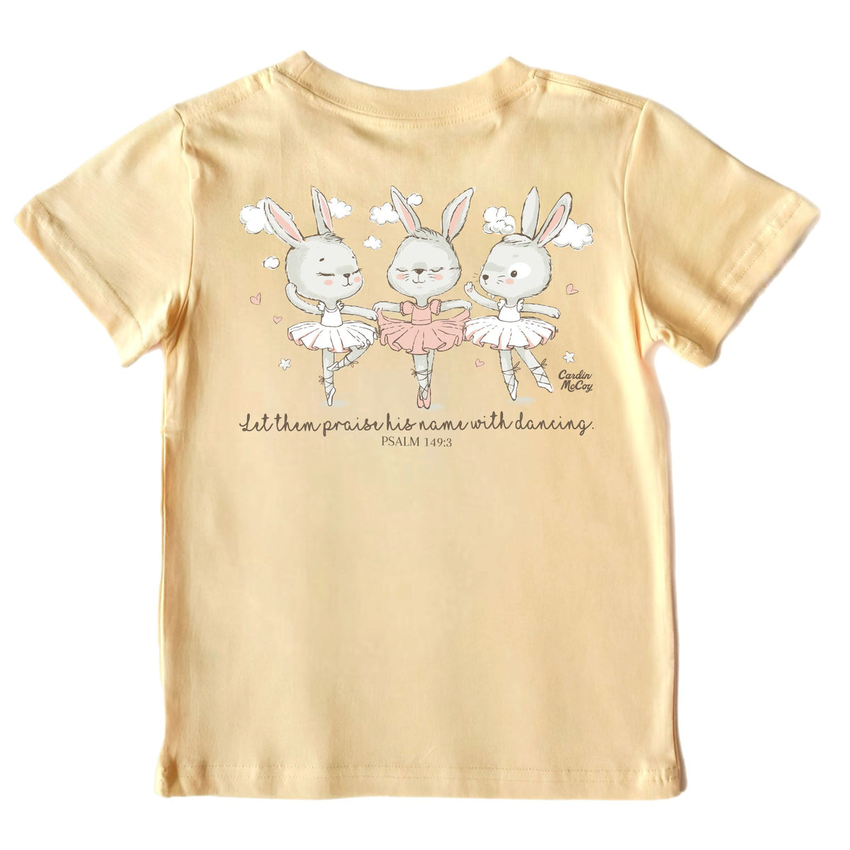 Girls' Praise With Dancing Short-Sleeve Tee Short Sleeve T-Shirt Cardin McCoy Butter XXS (2/3) Pocket
