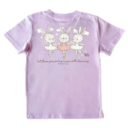 Girls' Praise With Dancing Short-Sleeve Tee Short Sleeve T-Shirt Cardin McCoy Lavender XXS (2/3) Pocket