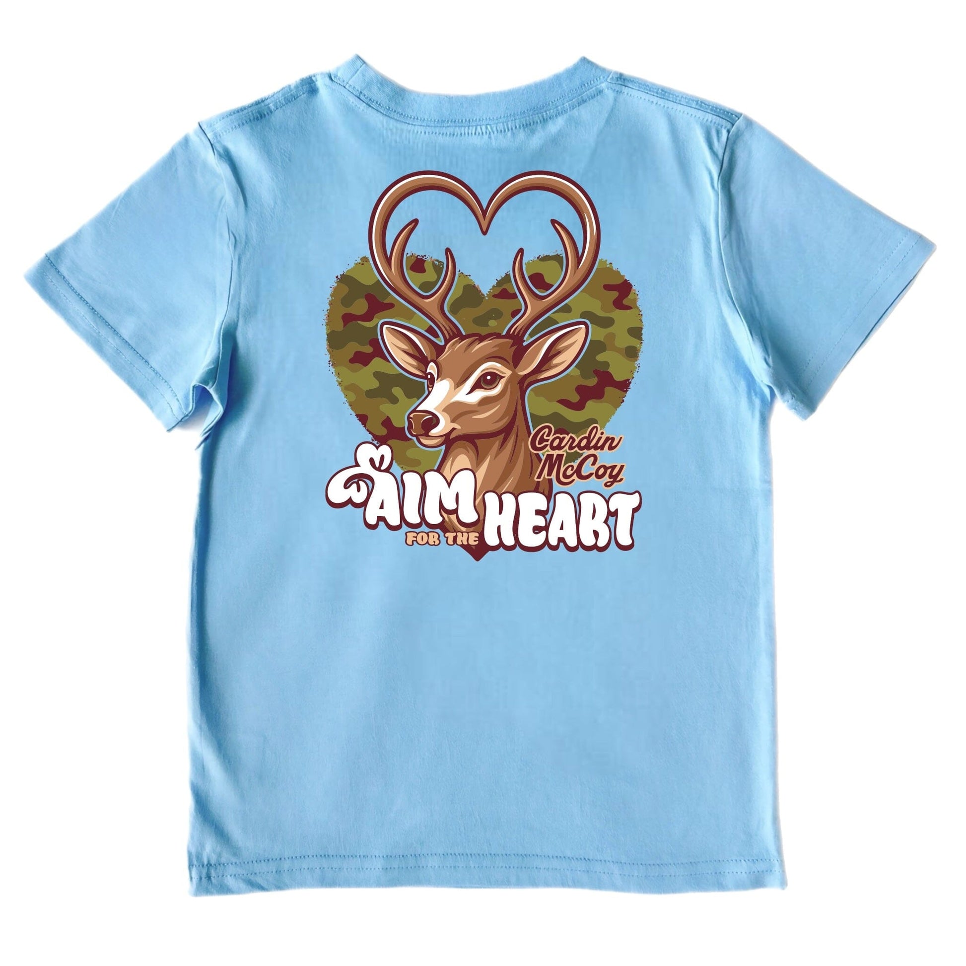 Kids' Aim For The Heart Short-Sleeve Tee Short Sleeve T-Shirt Cardin McCoy Light Blue XXS (2/3) Pocket