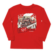 Kids' All Aboard Front Long-Sleeve Tee Long Sleeve T-Shirt Cardin McCoy Red XXS (2/3) Front