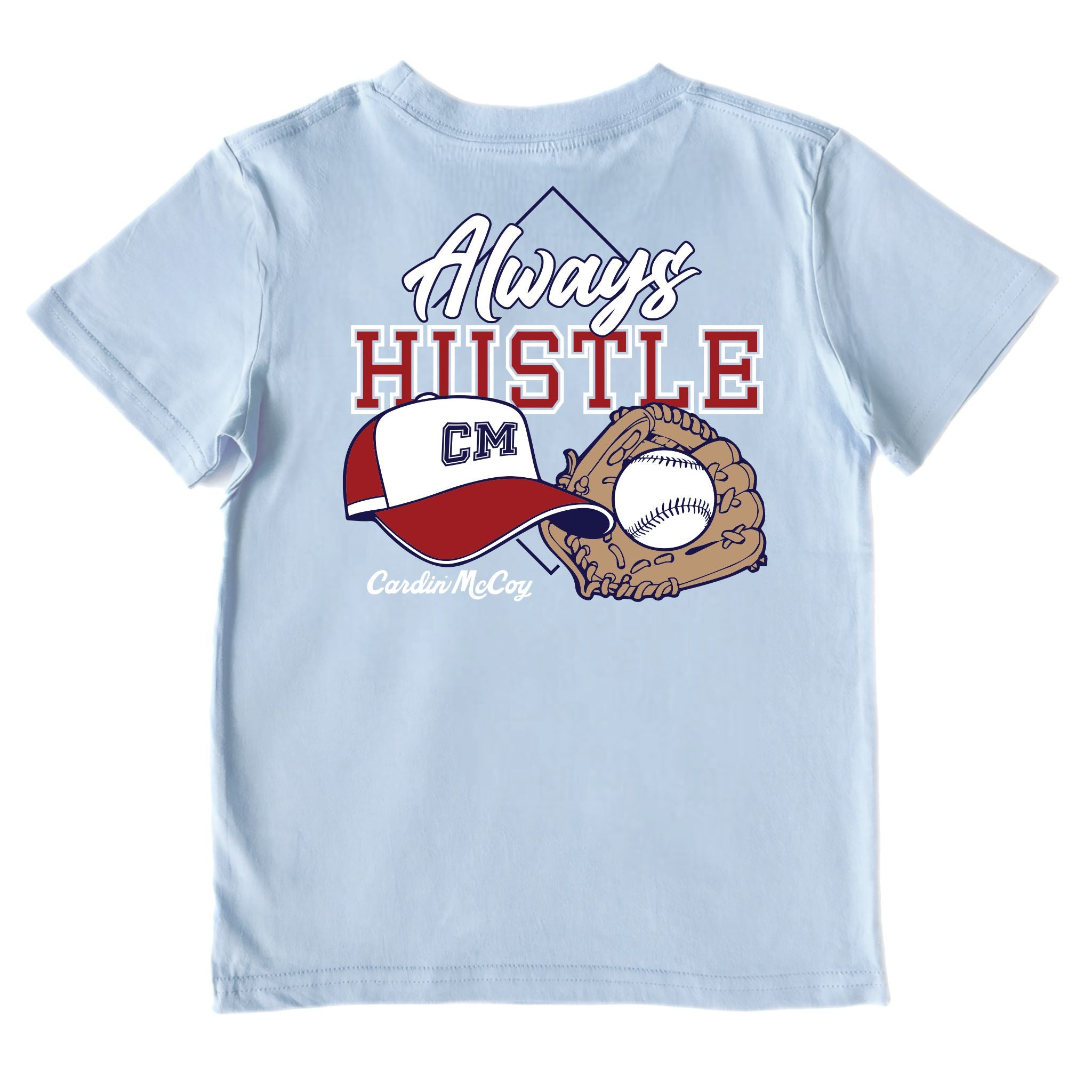 Kids' Always Hustle Performance Short-Sleeve Tee Short Sleeve T-Shirt Cardin McCoy Blue Sky XXS (2/3) Performance