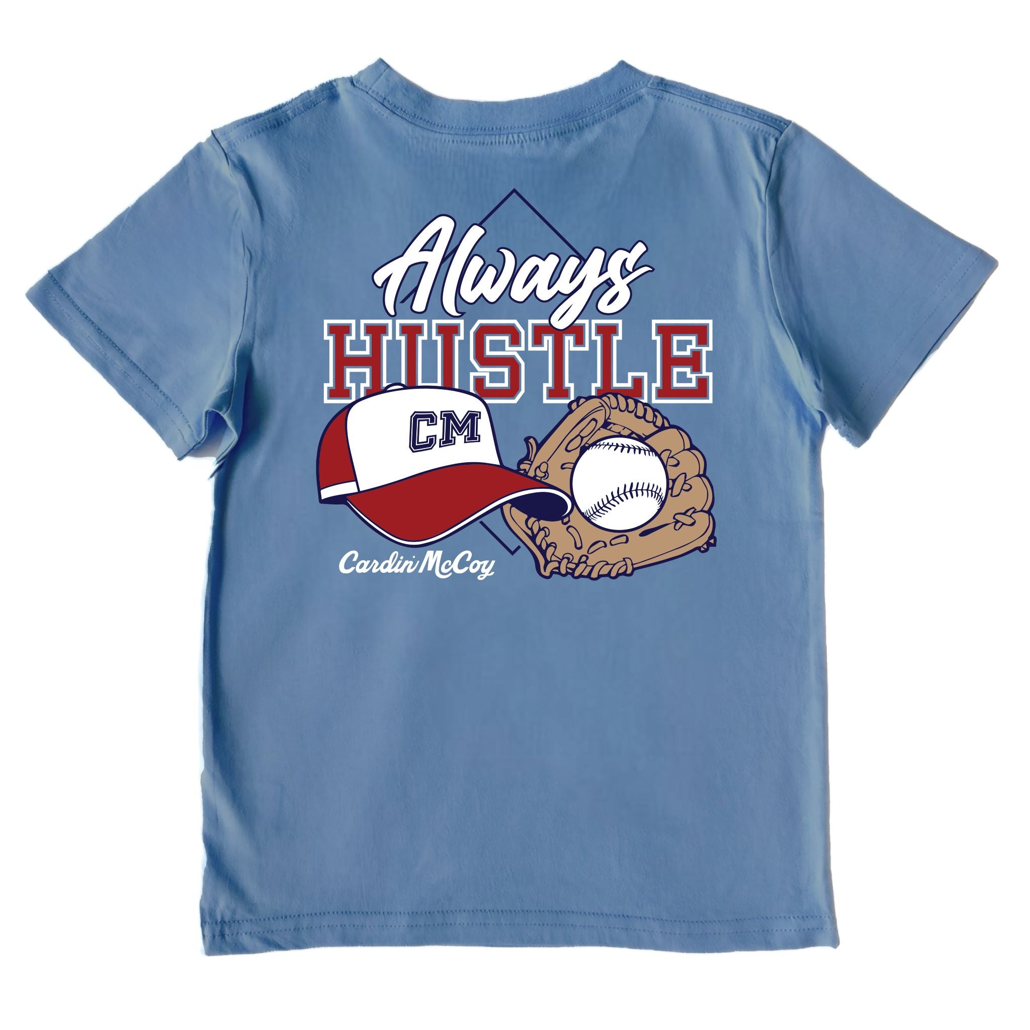 Kids' Always Hustle Performance Short-Sleeve Tee Short Sleeve T-Shirt Cardin McCoy Captain Blue XXS (2/3) Performance