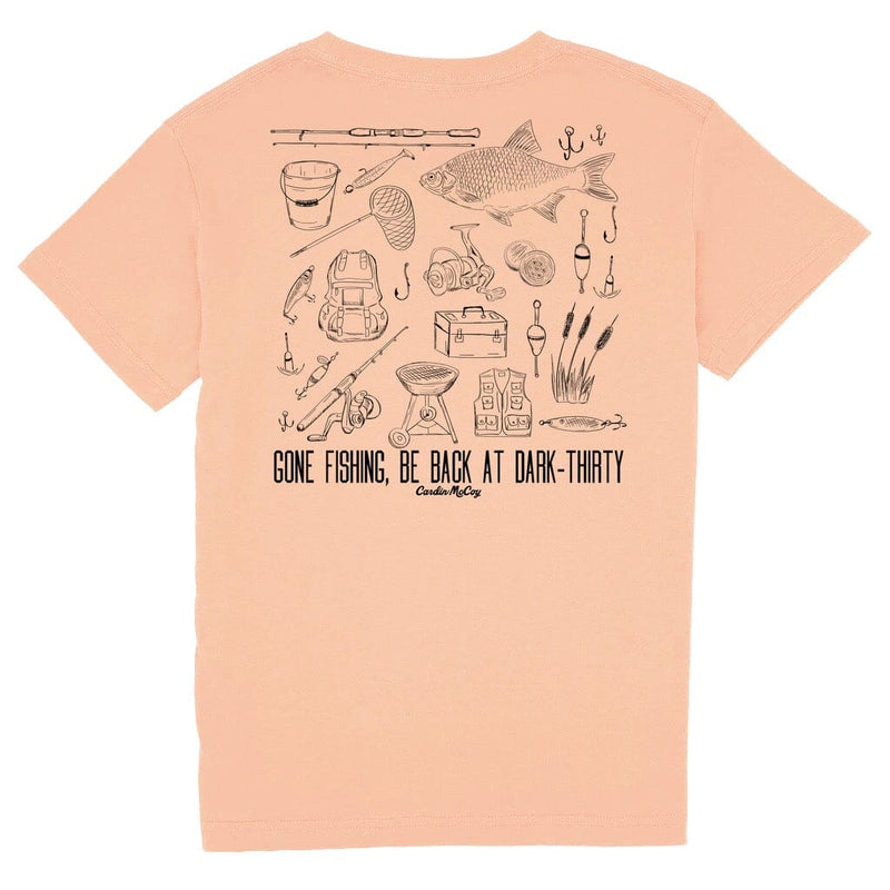 Kids' Back at Dark-Thirty Short Sleeve Pocket Tee Short Sleeve T-Shirt Cardin McCoy Peach XXS (2/3) Pocket