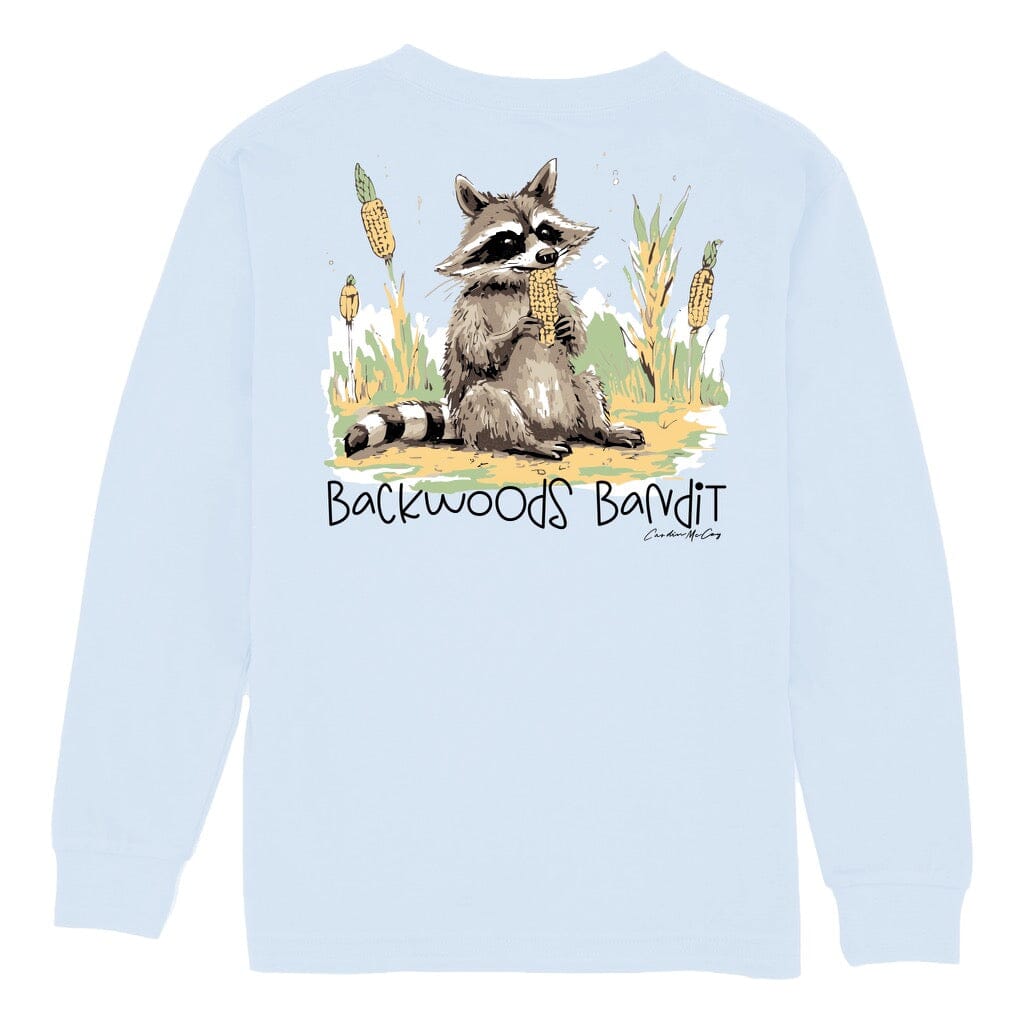 Kids' Backwoods Bandit Long Sleeve Pocket Tee Long Sleeve T-Shirt Cardin McCoy Cool Blue XXS (2/3) 