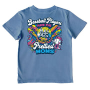 Kids' Baseball Moms Performance Short-Sleeve Tee Short Sleeve T-Shirt Cardin McCoy Captain's Blue XXS (2/3) Performance