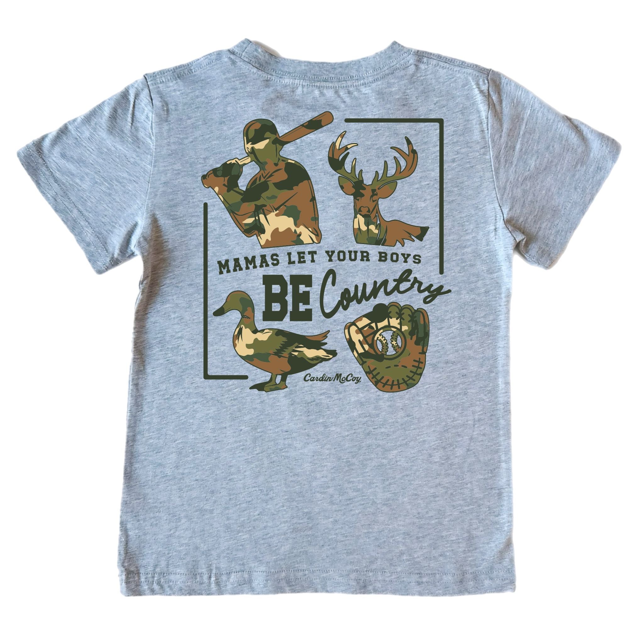 Kids' Be Country Short-Sleeve Tee Short Sleeve T-Shirt Cardin McCoy Heather Gray XXS (2/3) Pocket