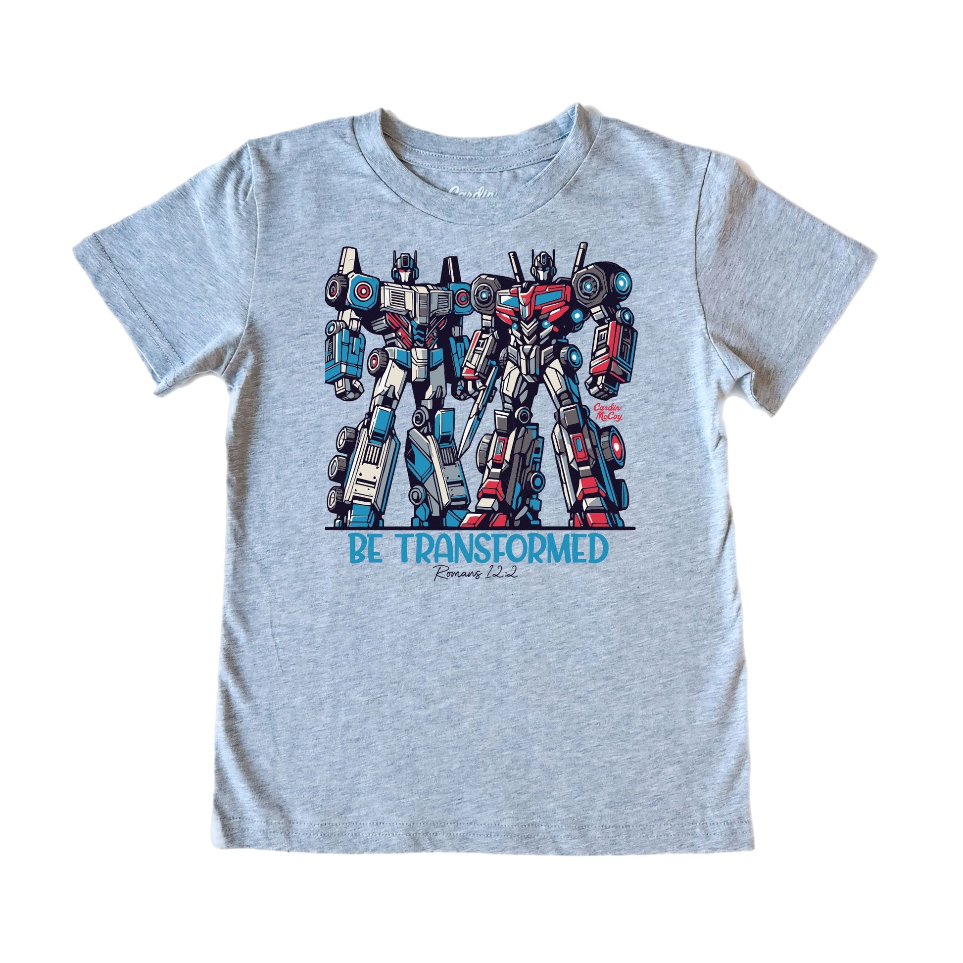 Kids' Be Transformed Front Short-Sleeve Tee Short Sleeve T-Shirt Cardin McCoy Heather Gray XXS (2/3) No Pocket