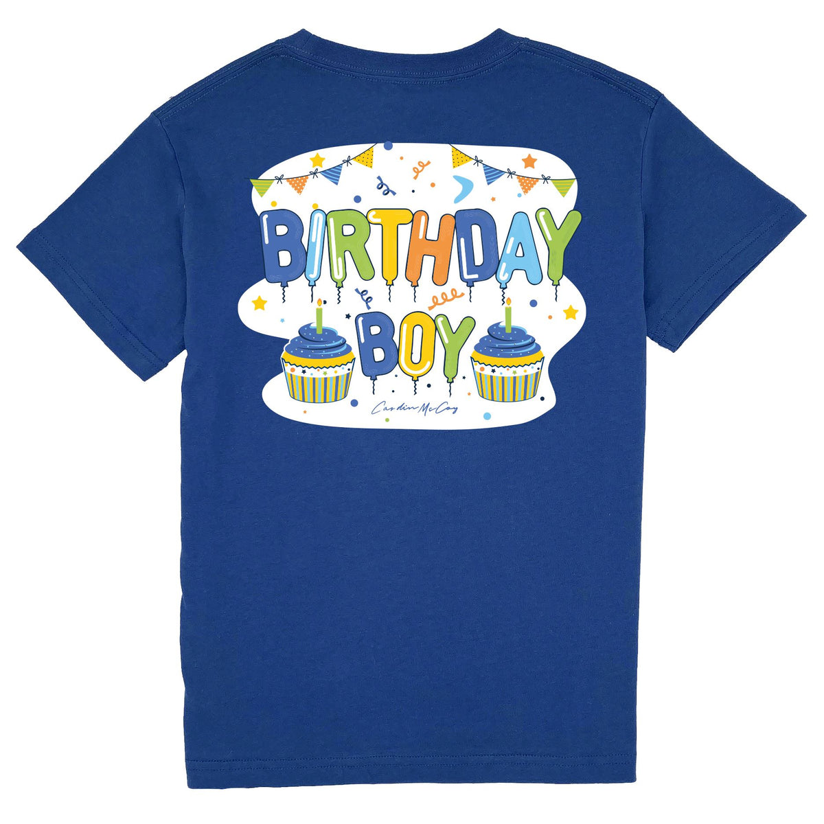 Kids' Birthday Boy Short Sleeve Pocket Tee Short Sleeve T-Shirt Cardin McCoy Blue XXS (2/3) 