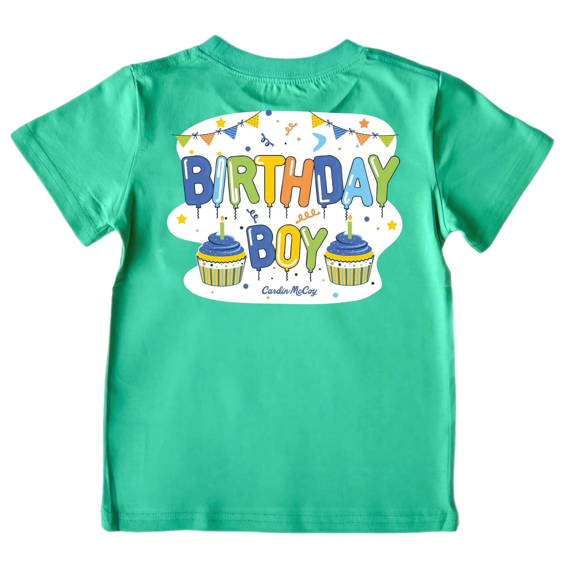 Kids' Birthday Boy Short-Sleeve Tee Short Sleeve T-Shirt Cardin McCoy Green XXS (2/3) Pocket
