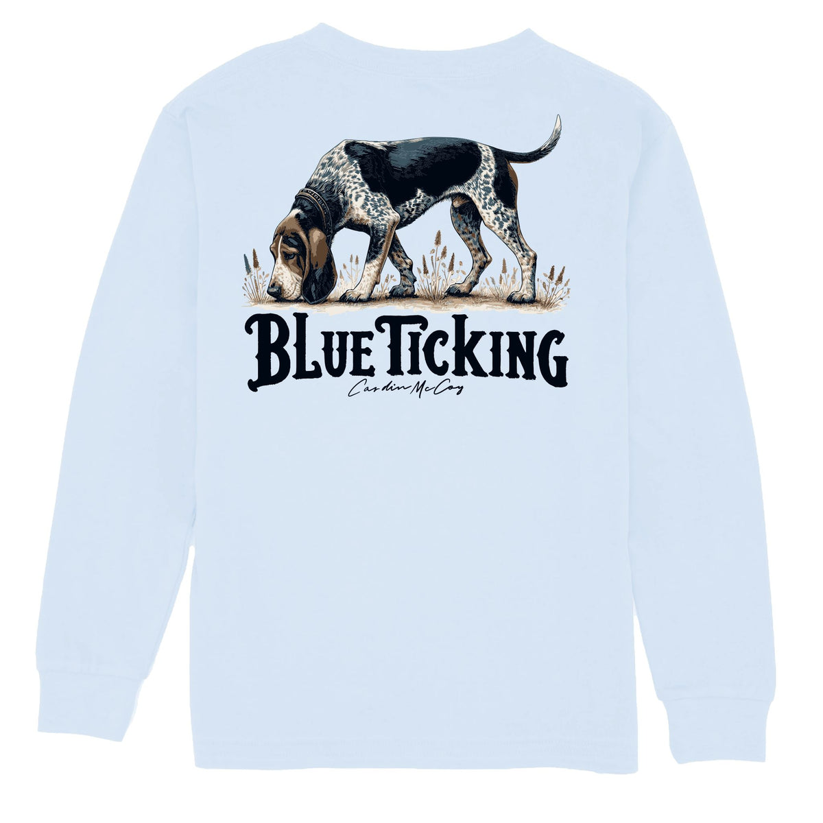 Kids' Blue Ticking Long Sleeve Pocket Tee Long Sleeve T-Shirt Cardin McCoy Cool Blue XXS (2/3) 