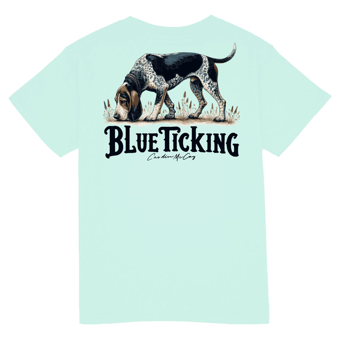 Kids' Blue Ticking Short Sleeve Tee Short Sleeve T-Shirt Cardin McCoy Blue Mint XXS (2/3) 