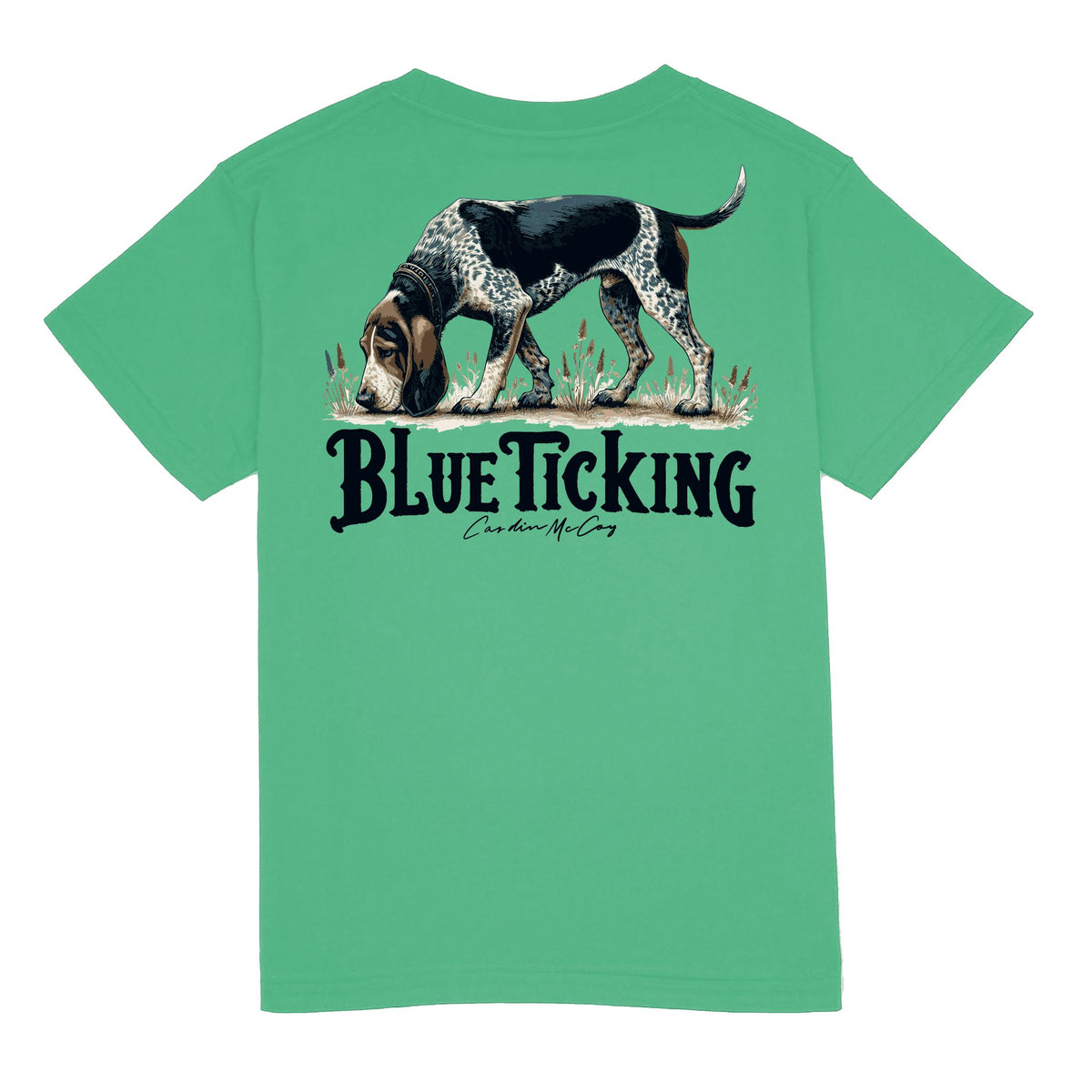 Kids' Blue Ticking Short Sleeve Tee Short Sleeve T-Shirt Cardin McCoy Green XXS (2/3) 