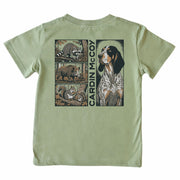 Kids' Bluetick Grid Short-Sleeve Tee Short Sleeve T-Shirt Cardin McCoy Light Olive XXS (2/3) Pocket