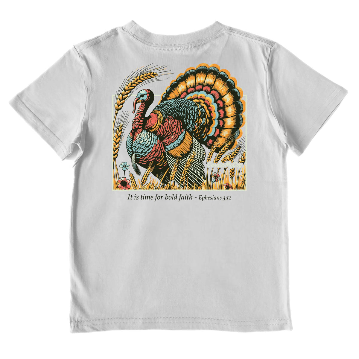 Kids' Bold Faith Performance Short-Sleeve Tee Short Sleeve T-Shirt Cardin McCoy Gray Mist XXS (2/3) No Pocket