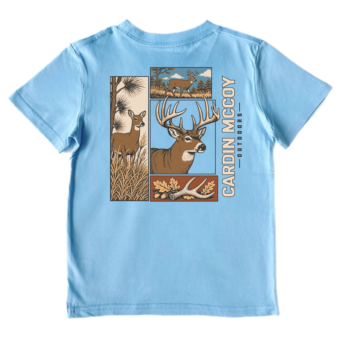 Kids' Buck Outdoors Short-Sleeve Tee Short Sleeve T-Shirt Cardin McCoy Light Blue XXS (2/3) Pocket