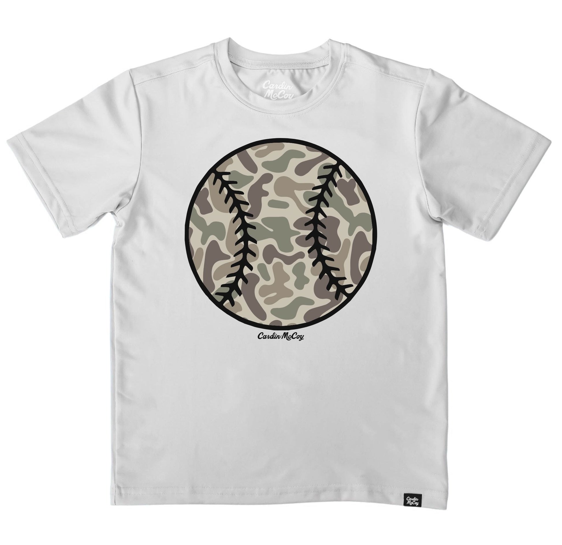 Kids' Camo Baseball Front Design Performance Short-Sleeve Tee Short Sleeve T-Shirt Cardin McCoy Gray Mist XXS (2/3) Performance Front