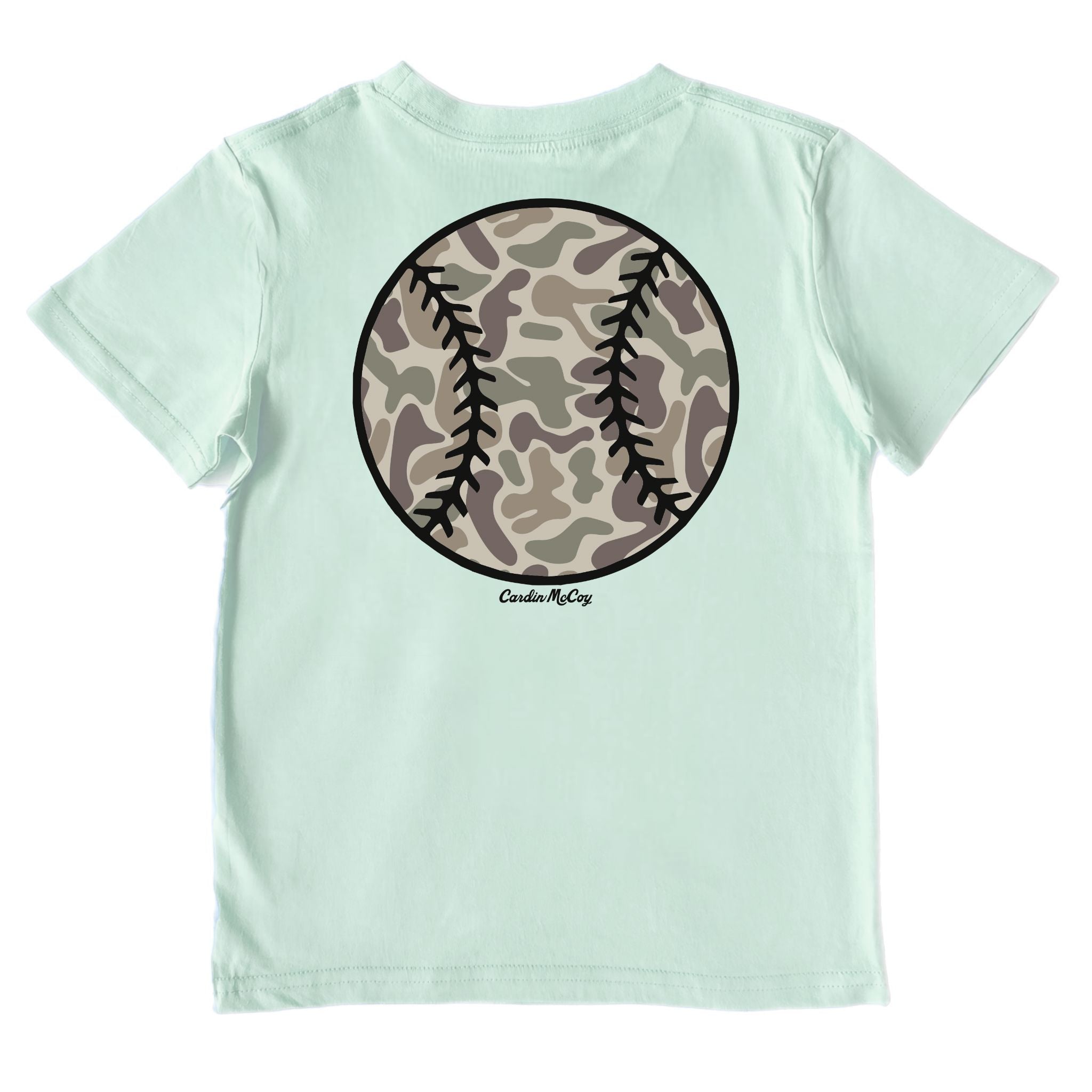Kids' Camo Baseball Performance Short-Sleeve Tee Short Sleeve T-Shirt Cardin McCoy Surf Spray XXS (2/3) Performance