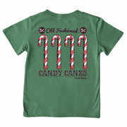 Kids' Candy Cane Short-Sleeve Tee Short Sleeve T-Shirt Cardin McCoy Dark Olive XXS (2/3) Pocket