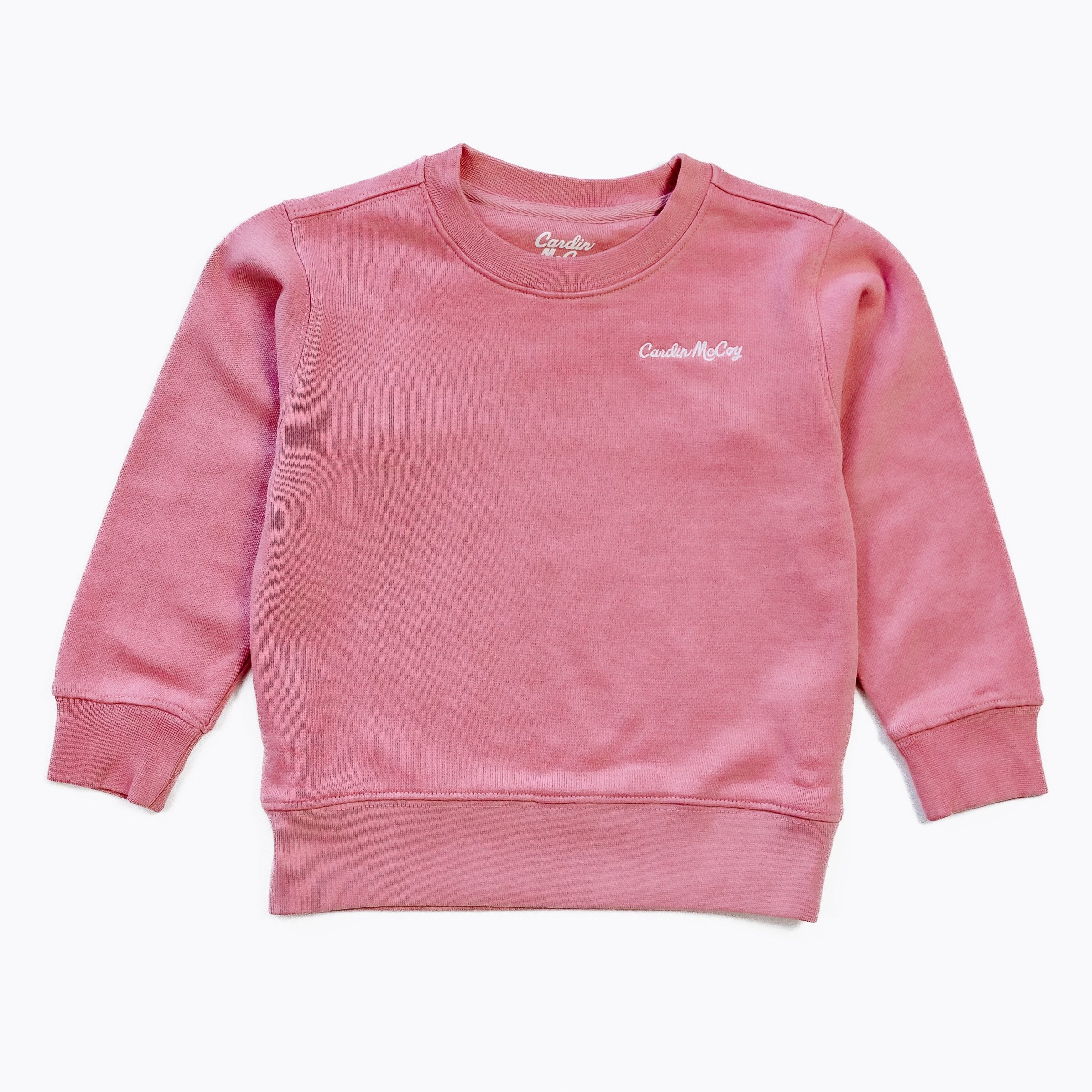 Kids' Cardin McCoy Embroidered Crewneck Sweatshirt Pink Sweatshirt Cardin McCoy Pink XXS (2/3) 