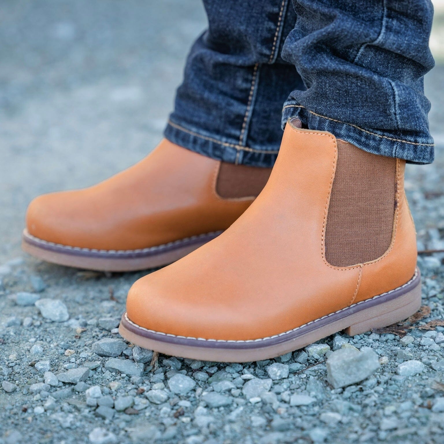 Kids' Chelsea Boots Caramel Footwear Cardin McCoy 