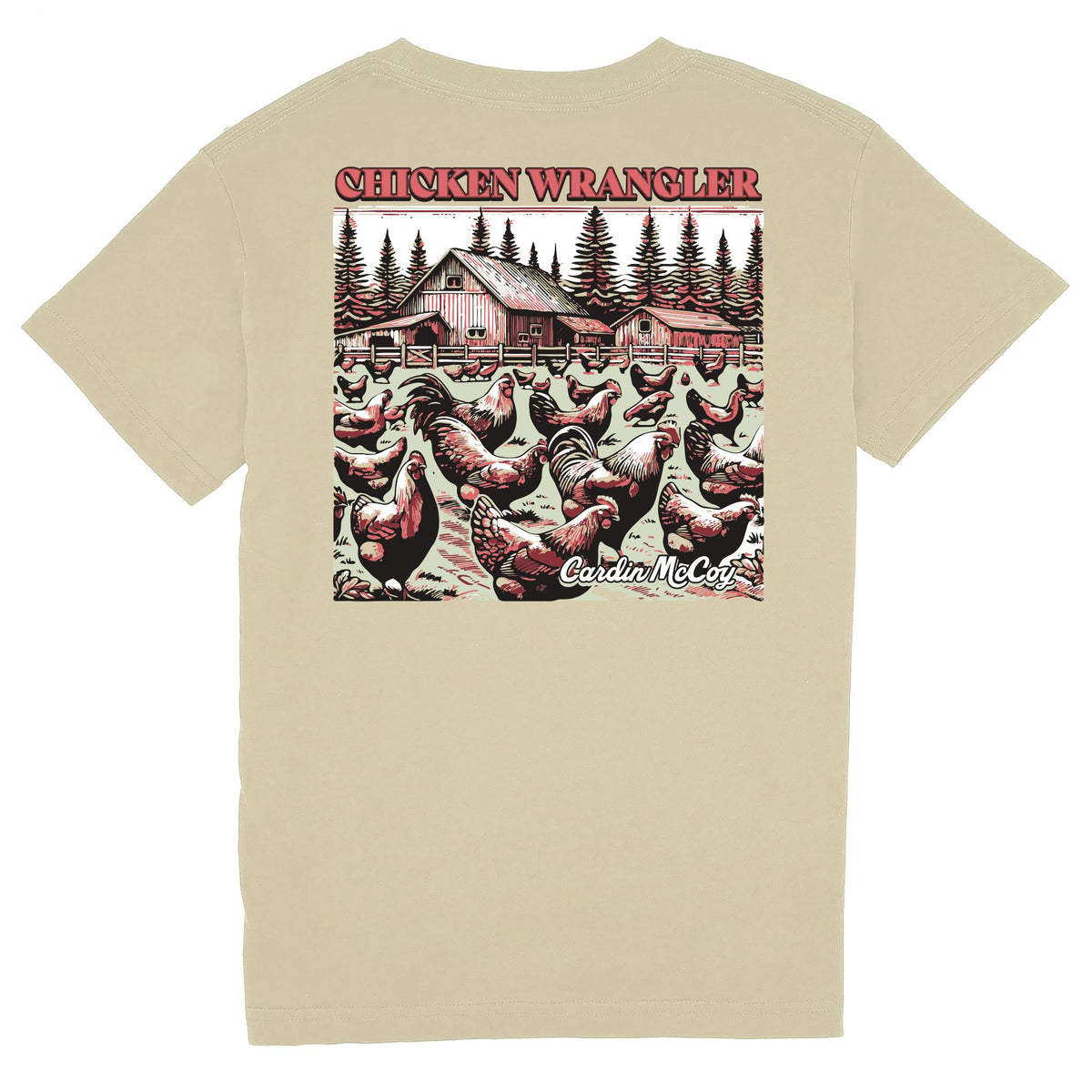 Kids' Chicken Wrangler Short Sleeve Pocket Tee Short Sleeve T-Shirt Cardin McCoy Tan XXS (2/3) Pocket