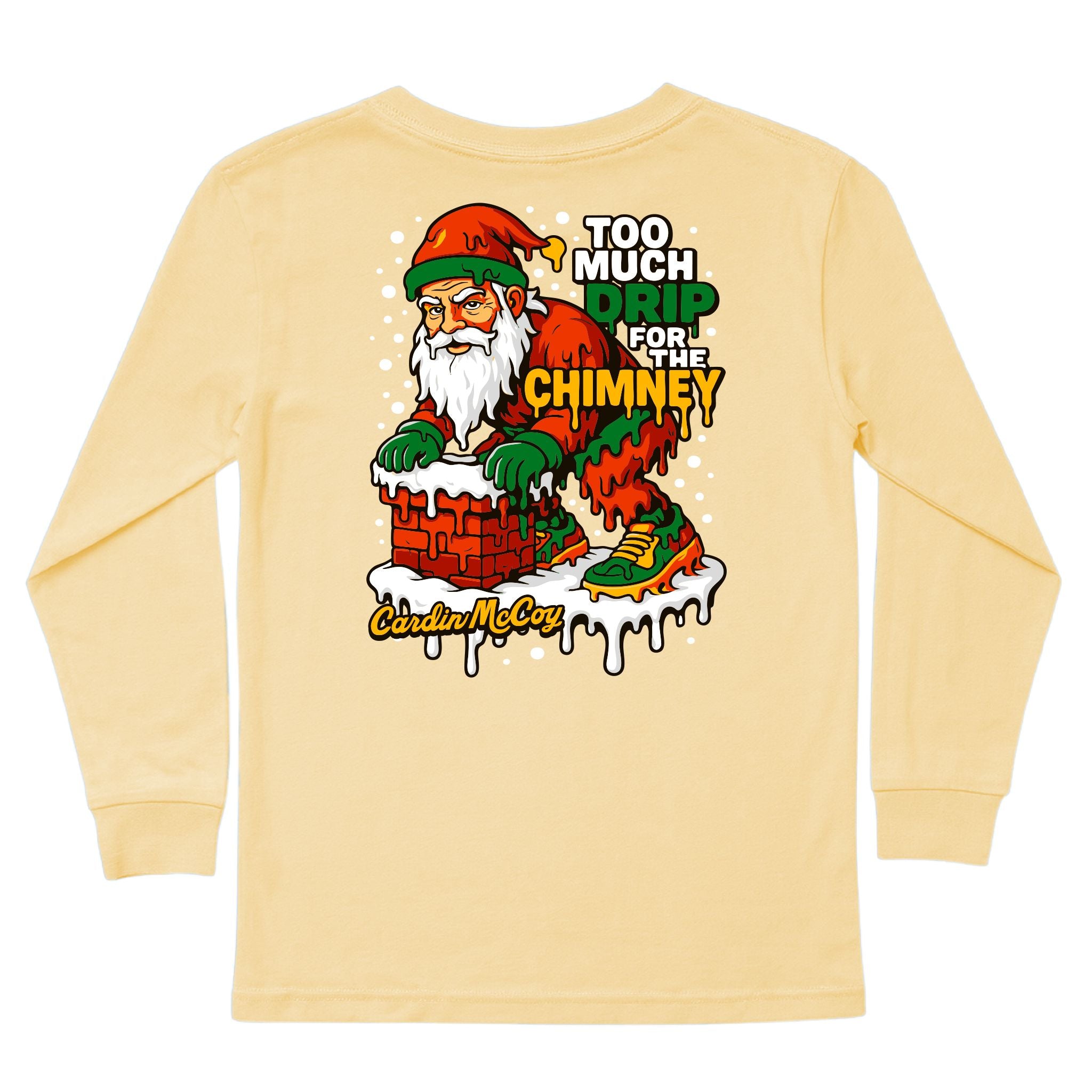 Kids' Chimney Drip Long-Sleeve Tee Long Sleeve T-Shirt Cardin McCoy Butter XXS (2/3) Pocket