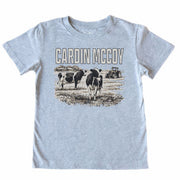 Kids' CM Cow Game Front Short-Sleeve Tee Short Sleeve T-Shirt Cardin McCoy Heather Gray XXS (2/3) Front