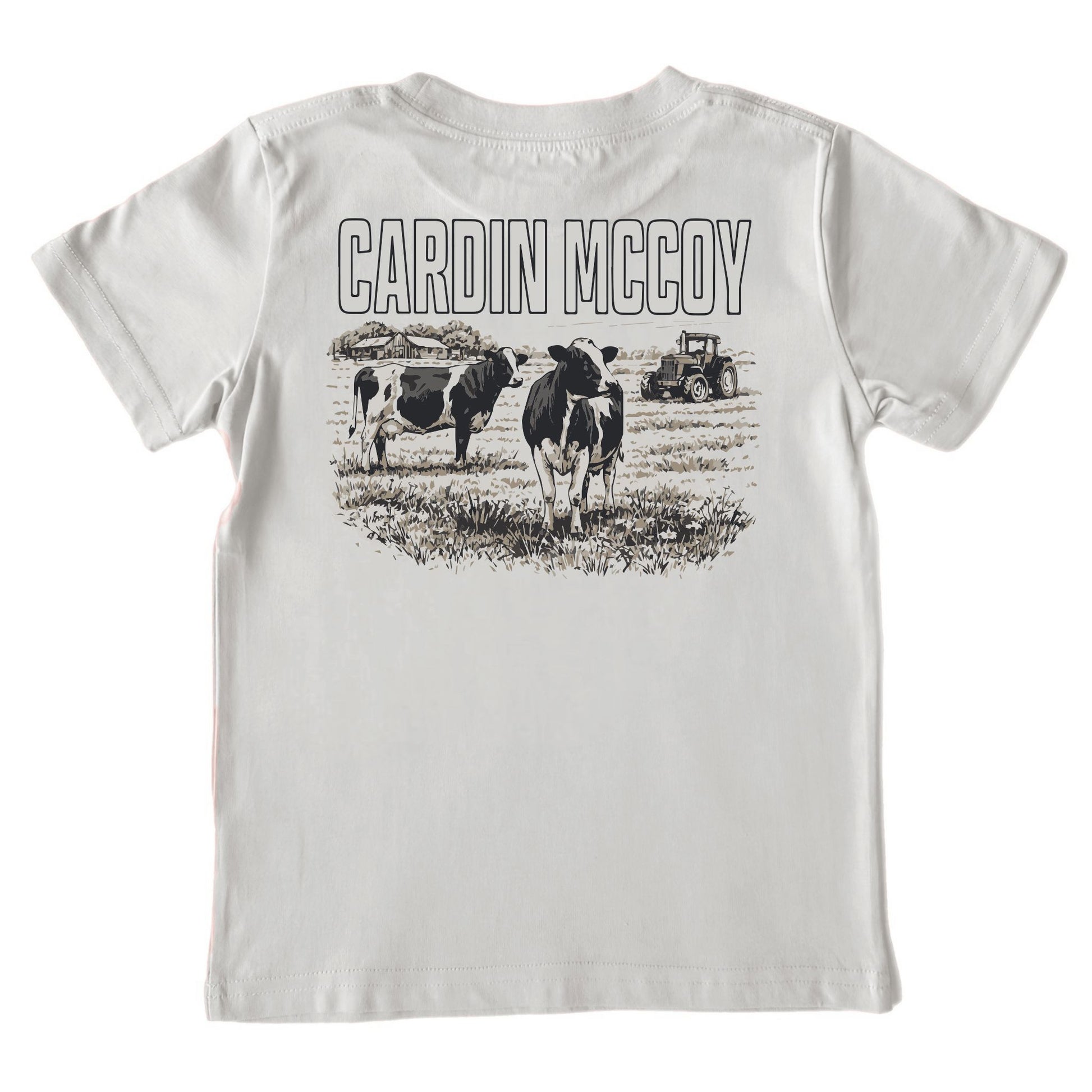 Kids' CM Cow Short-Sleeve Tee Short Sleeve T-Shirt Cardin McCoy Ice Gray XXS (2/3) Pocket