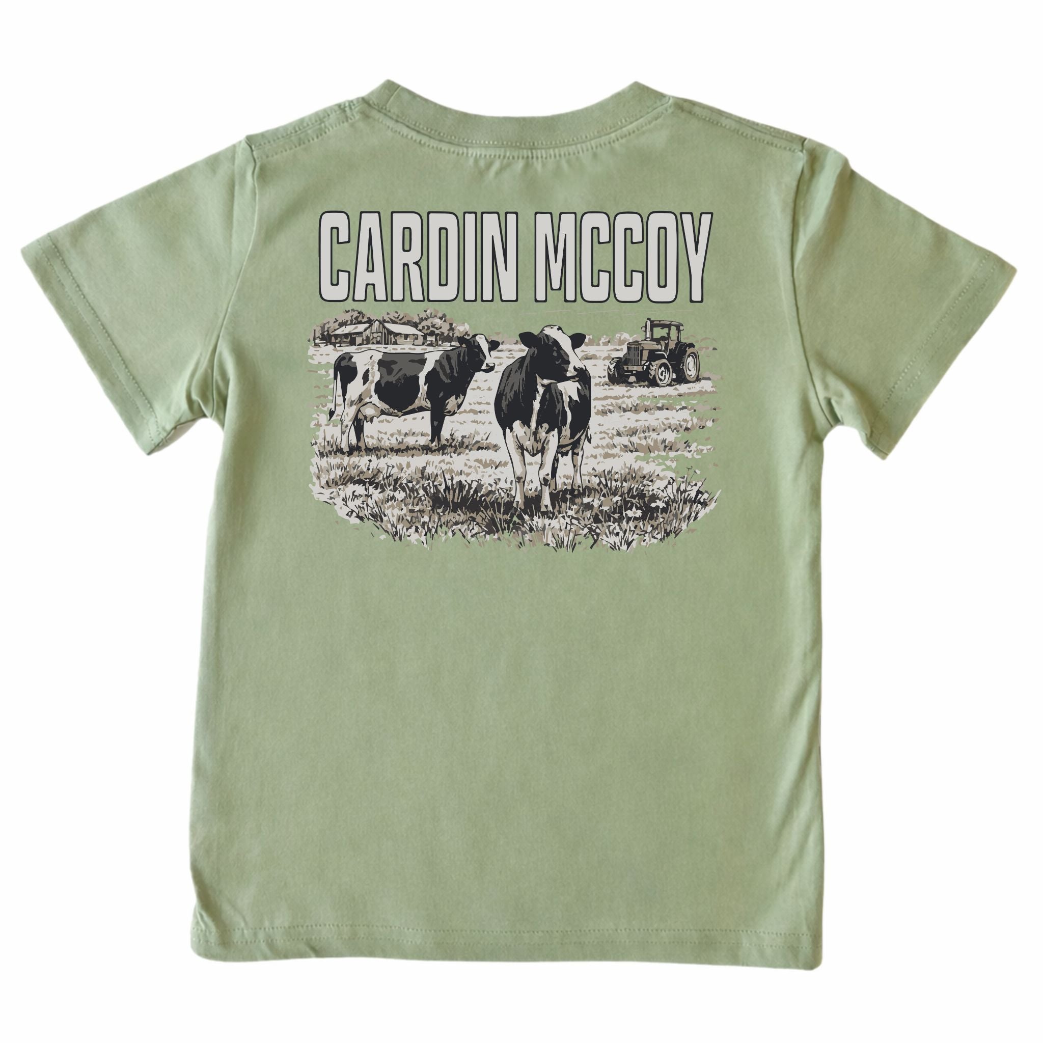 Kids' CM Cow Short-Sleeve Tee Short Sleeve T-Shirt Cardin McCoy Light Olive XXS (2/3) Pocket