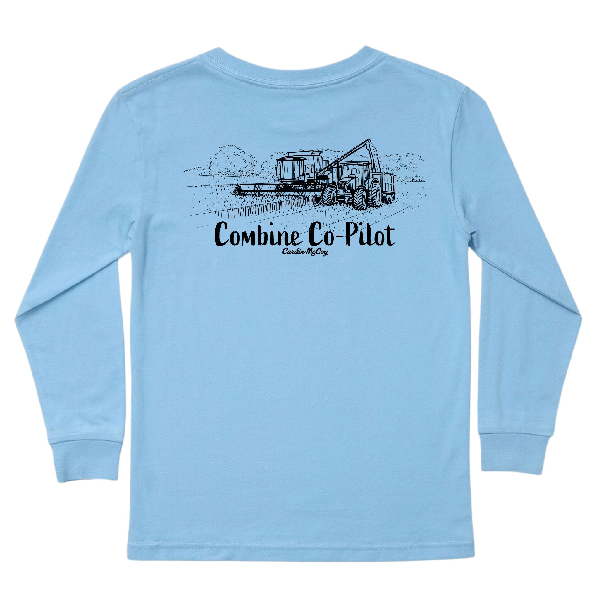 Kids' Combine Co-Pilot Long-Sleeve Tee Long Sleeve T-Shirt Cardin McCoy Light Blue XXS (2/3) Pocket